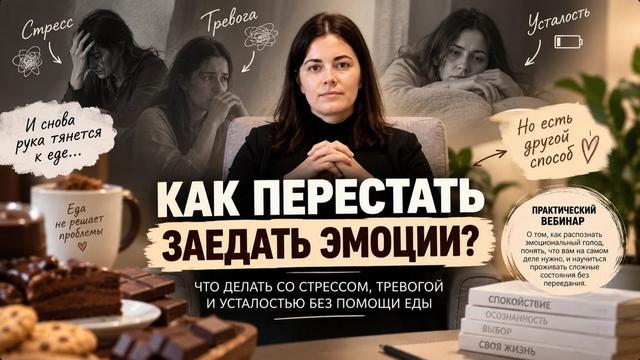 Как перестать заедать эмоции: что делать со стрессом, тревогой и усталостью без помощи еды