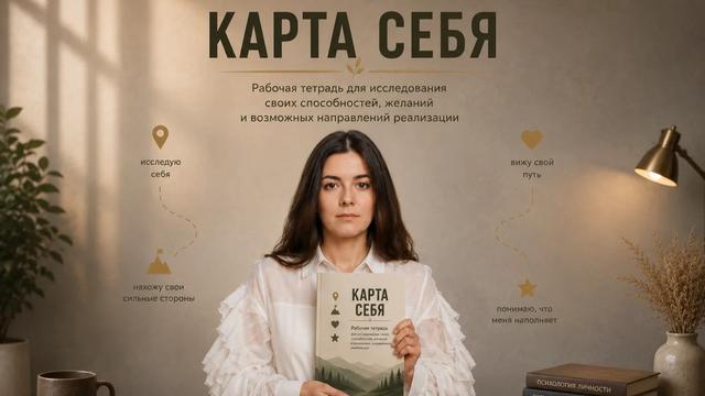 Карта себя. Рабочая тетрадь для исследования своих способностей, желаний и возможных направлений реализации