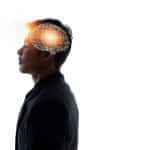 Human head and brain.Artificial Intelligence, AI Technology, thi